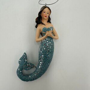 5" Bashful Beauty Mermaid Christmas Ornament